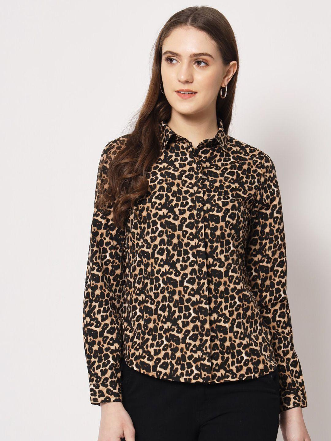 here&now standard animal printed casual shirt