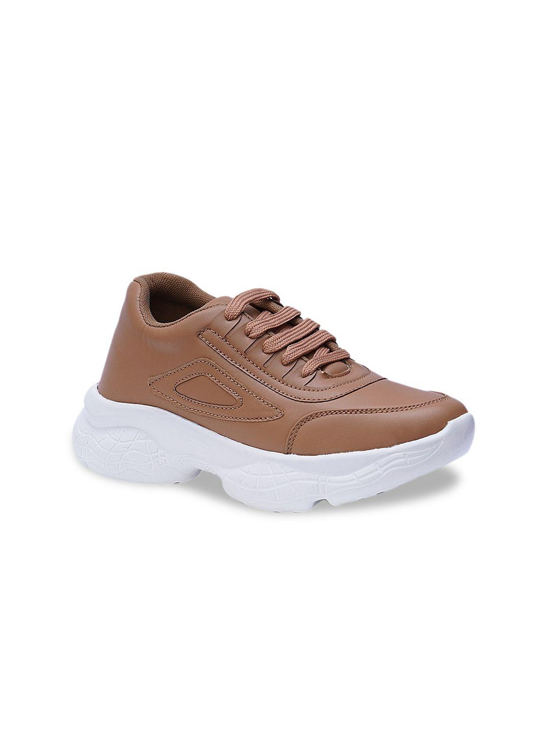 here&now women beige pu sneakers