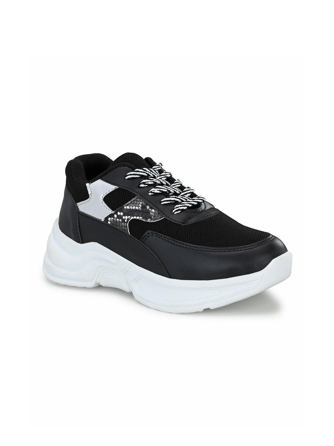 here&now women black casual sneakers