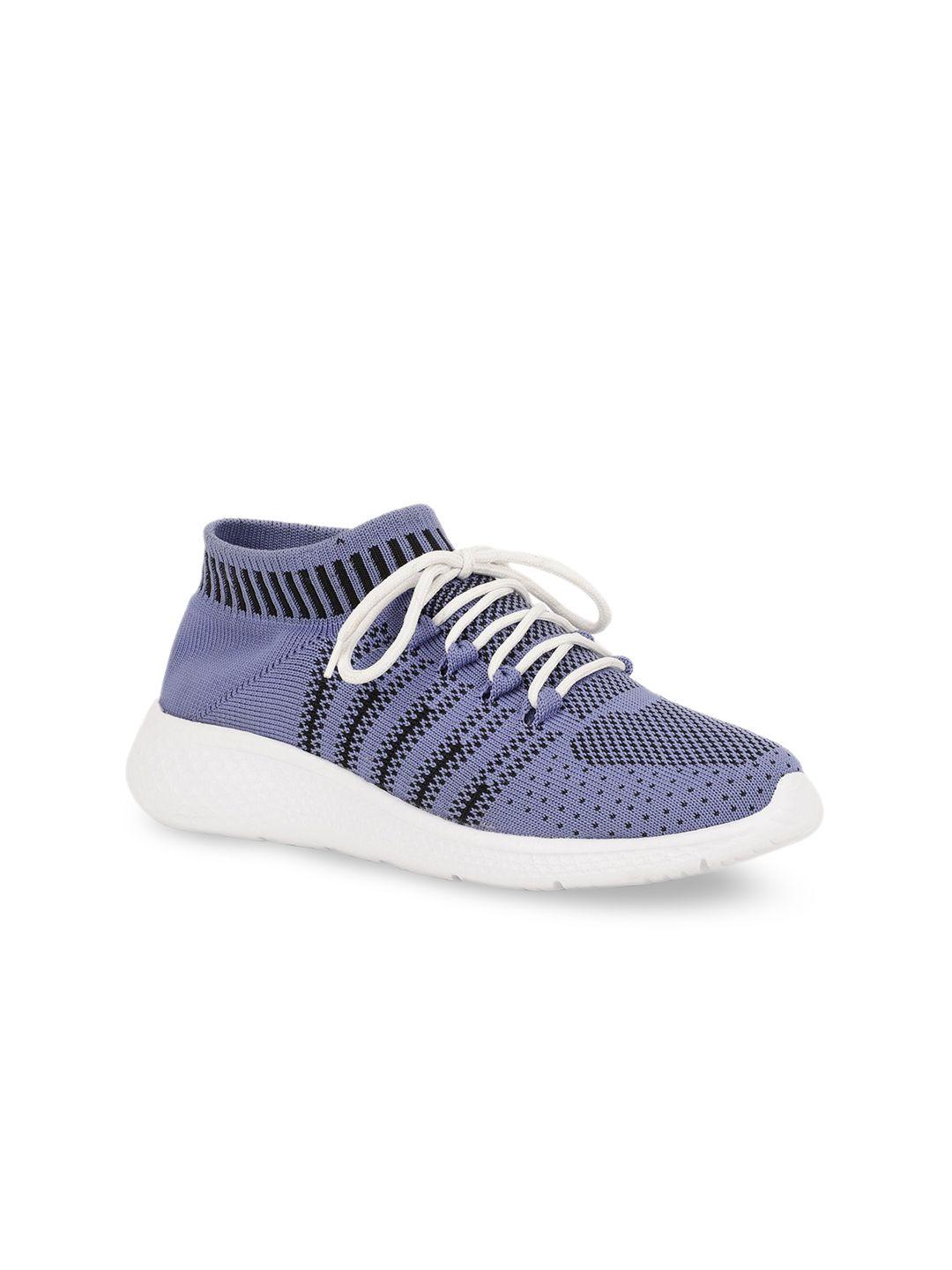 here&now women blue woven design sneakers