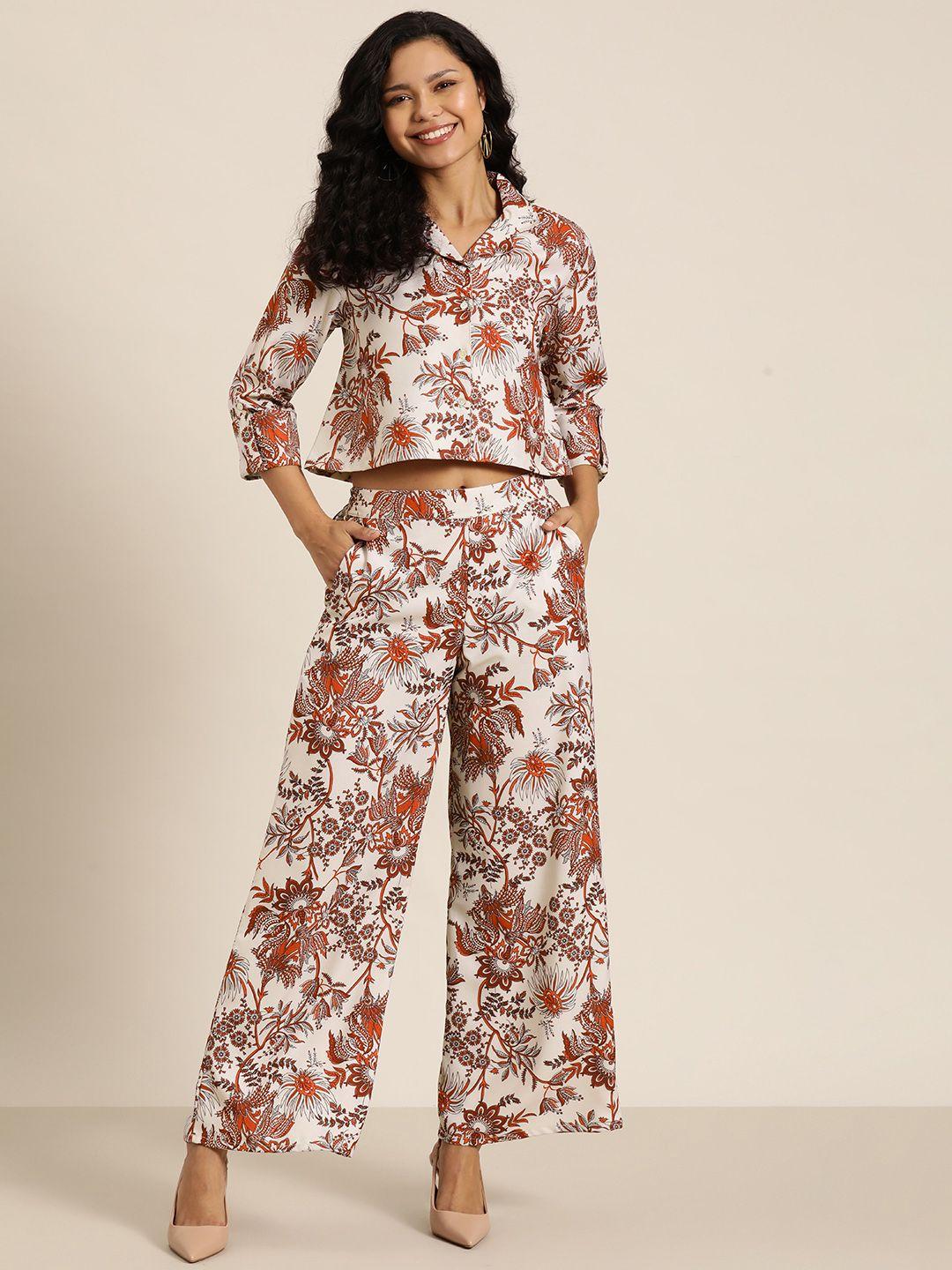 here&now women floral print co-ords