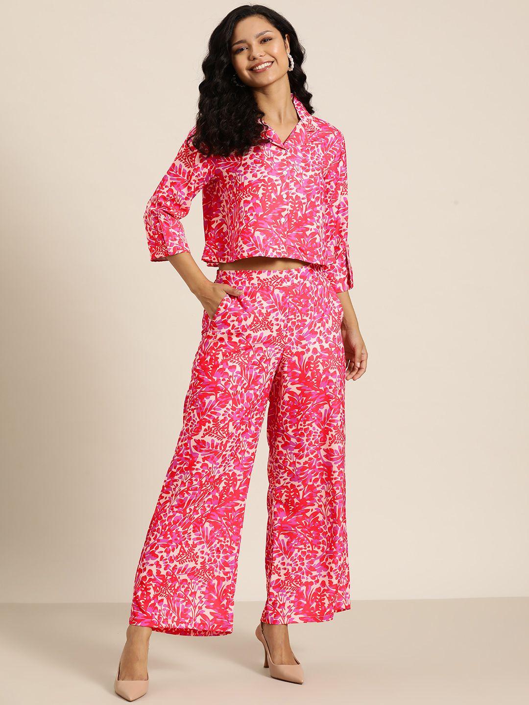 here&now women floral print co-ords