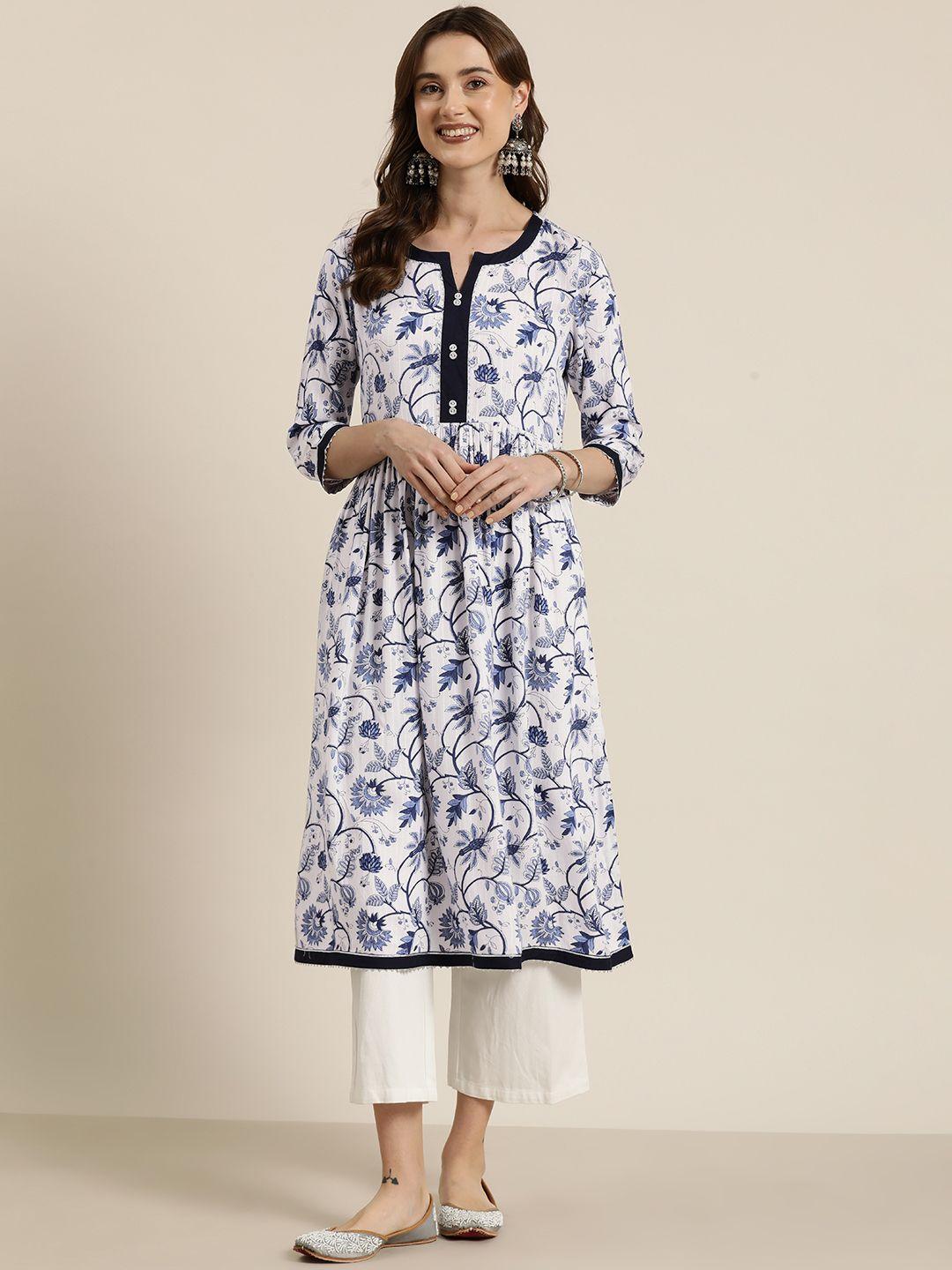 here&now women floral printed kurta