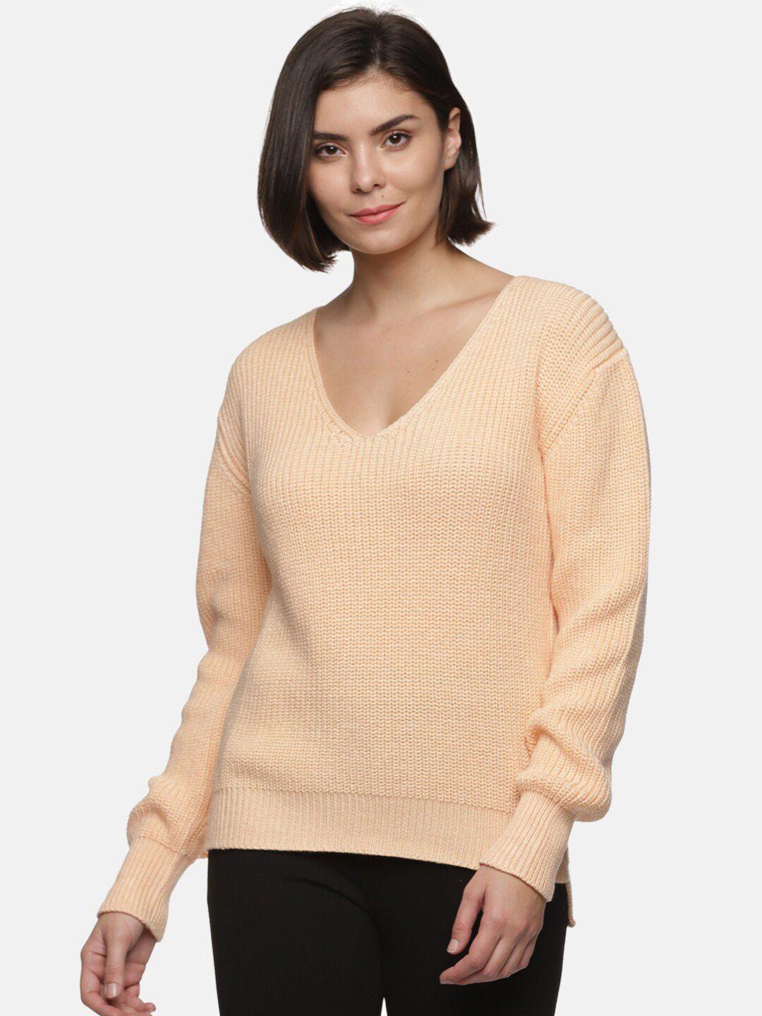 here&now women ribbed cotton pullover