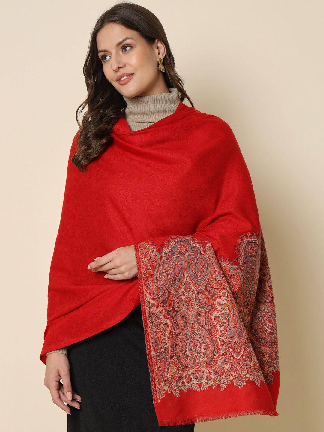 here&now woven design kaani shawl