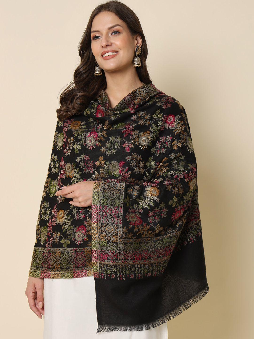 here&now woven design kaani shawl