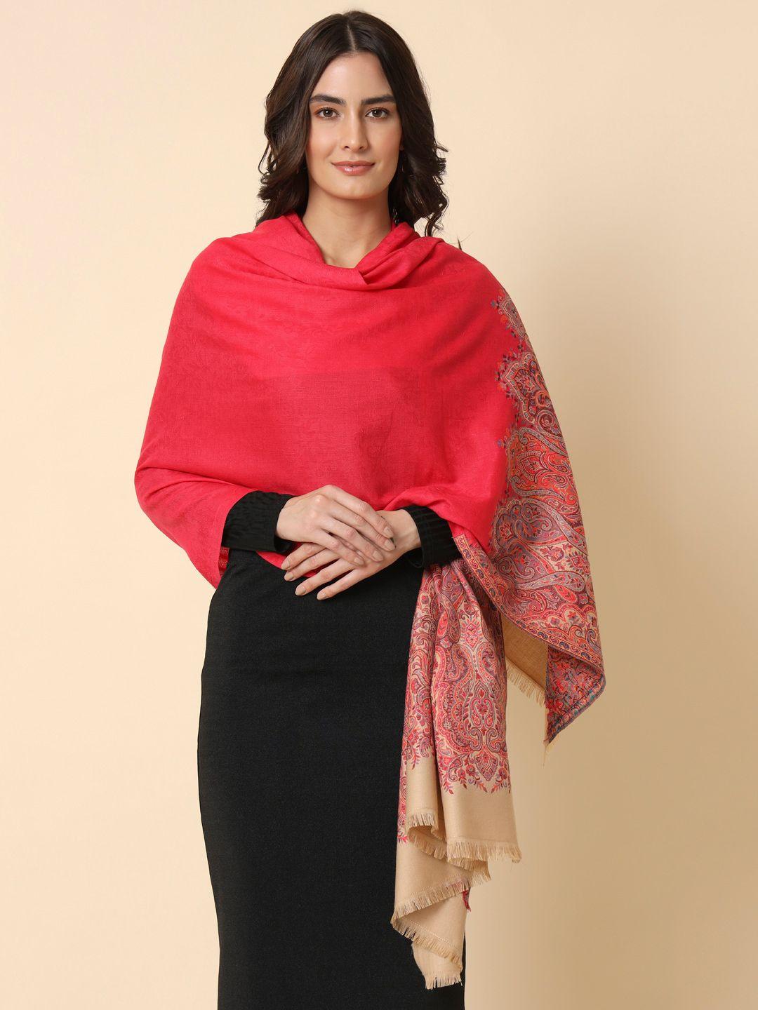 here&now woven design kaani shawl