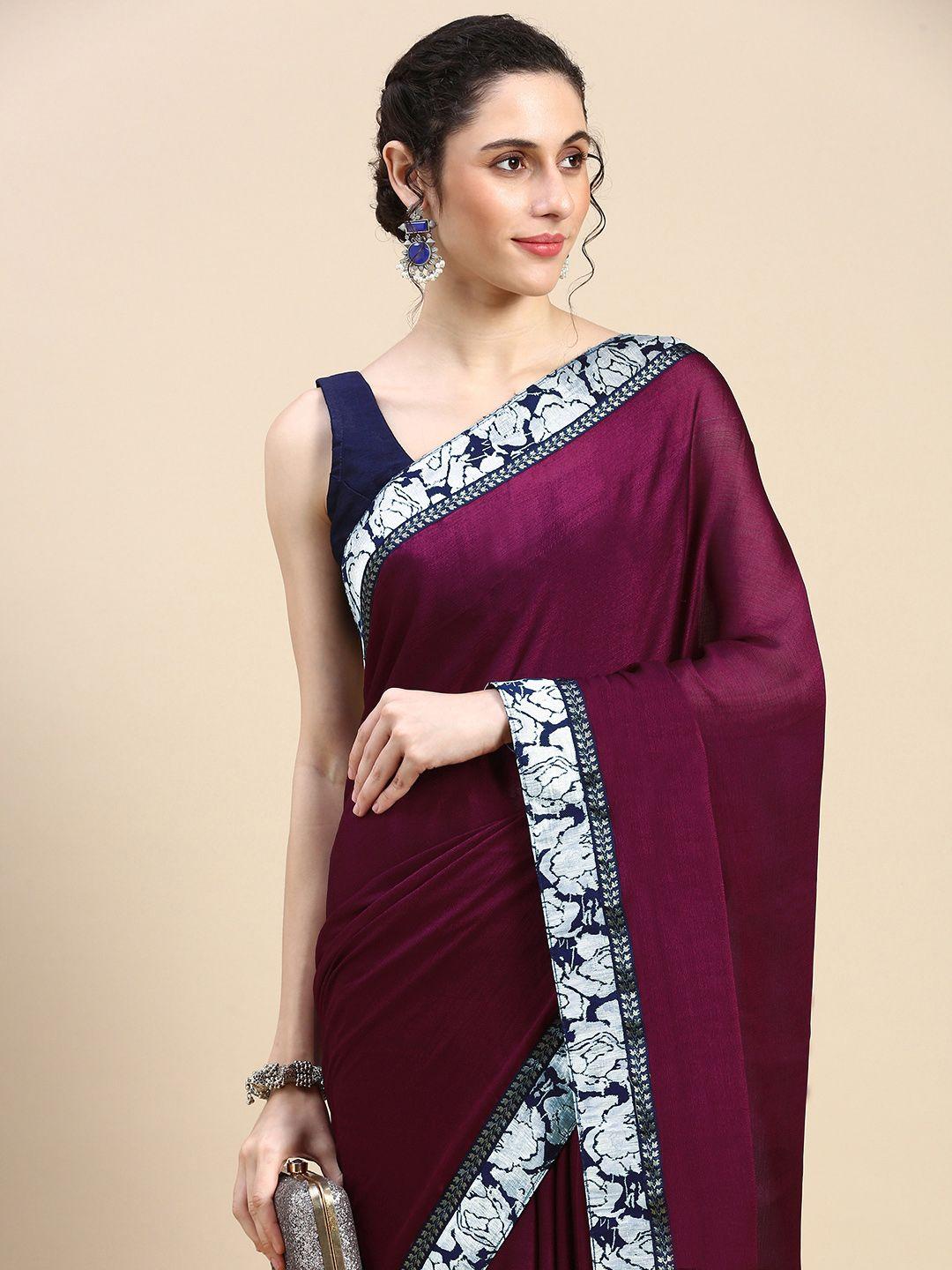 here&now zari pure chiffon saree