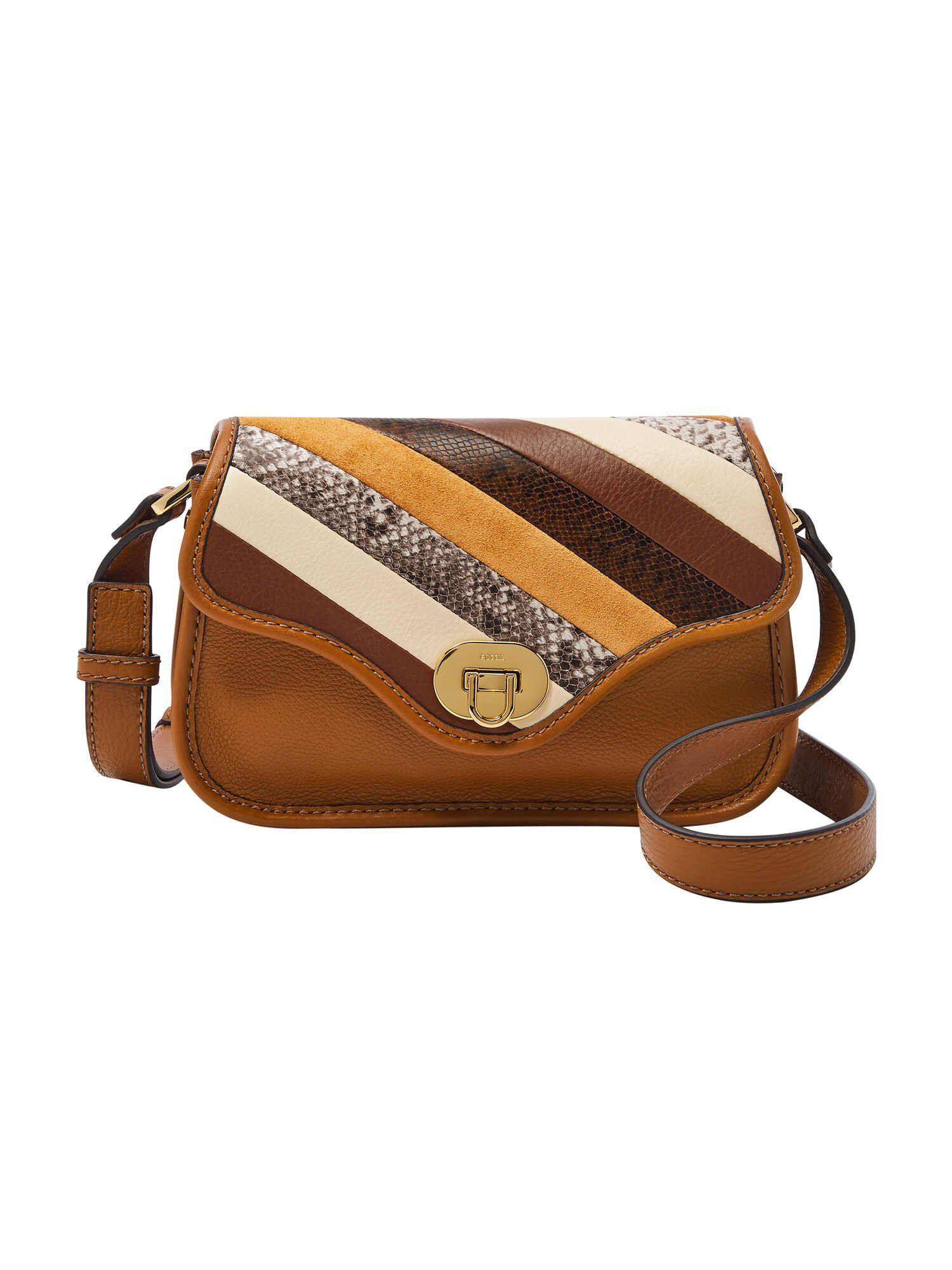 heritage brown medium crossbody bag