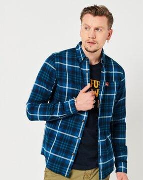 heritage lumberjack checked shirt with patch pocket