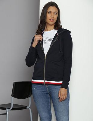 heritage zip through sweatshirt