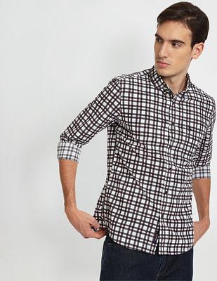 herringbone check shirt