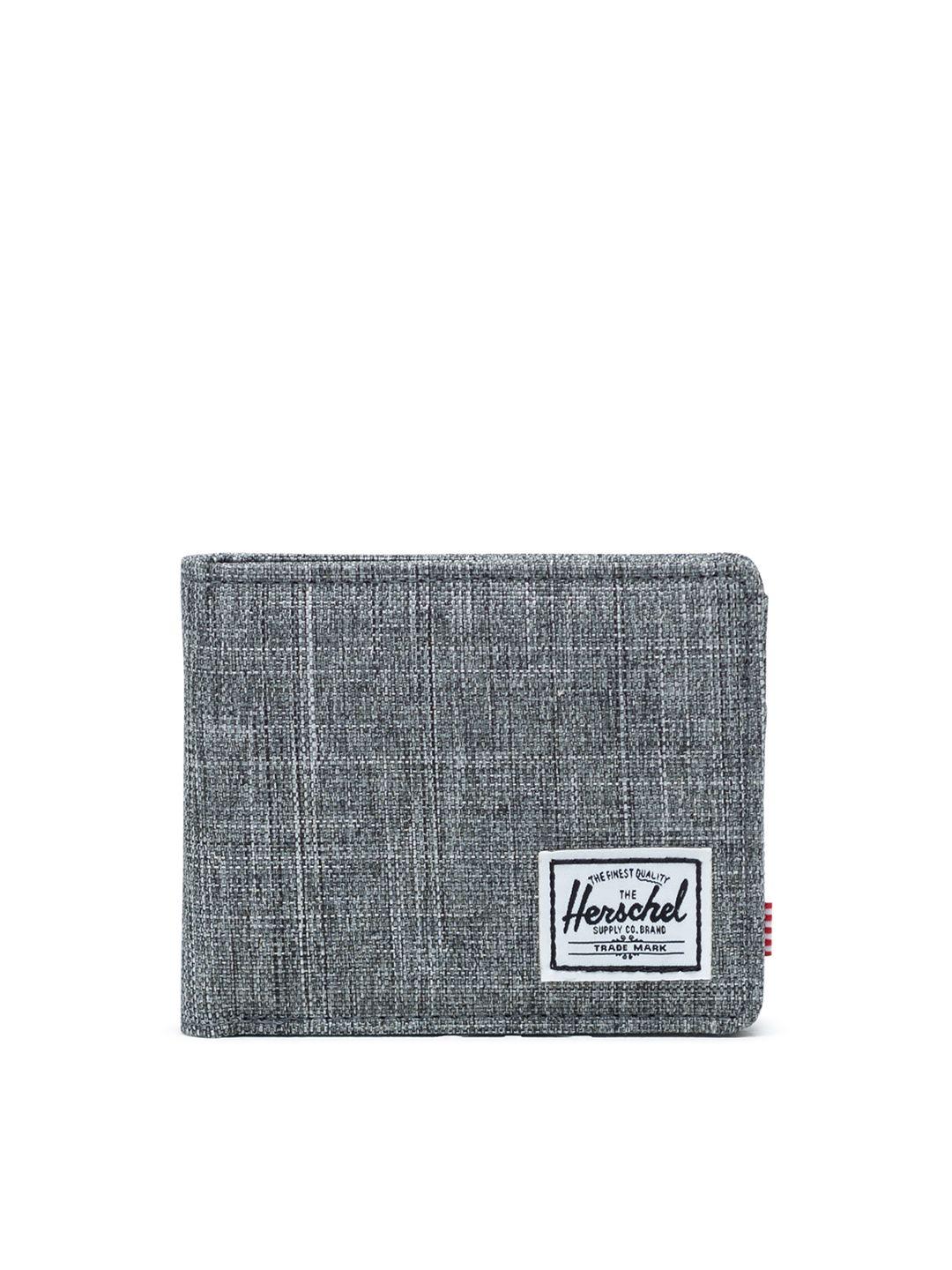 herschel men textured two fold wallet