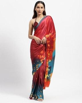 hestias flame embellished saree