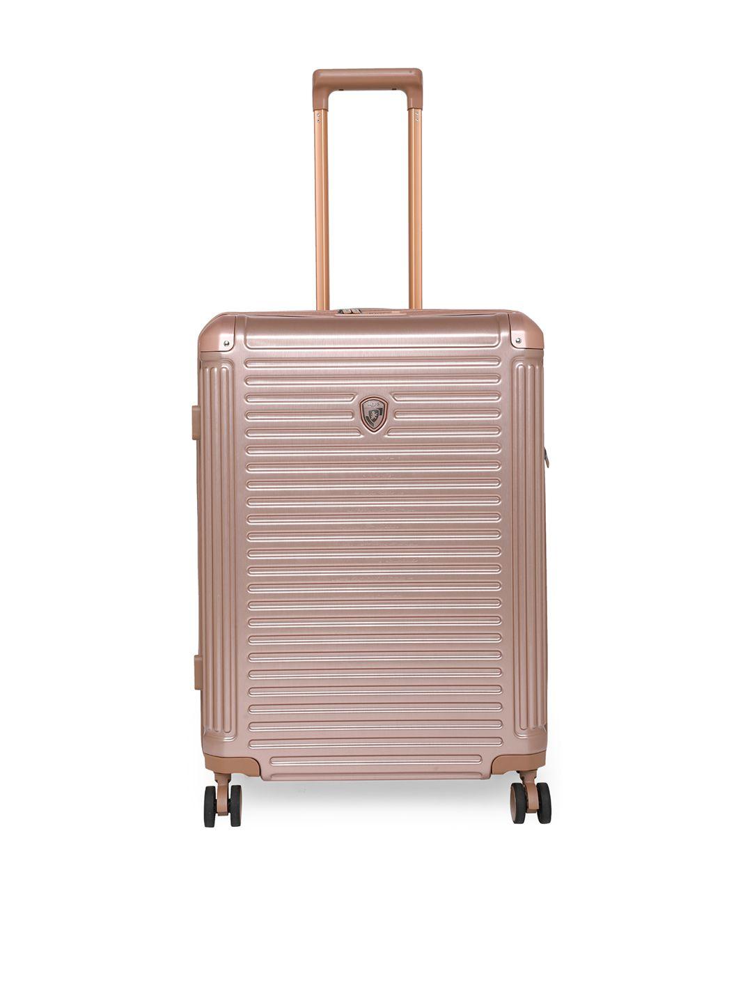 heys edge rang unisex rose gold hard case luggage 26" medium size trolley bag