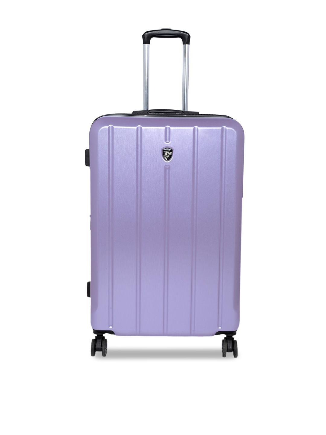 heys para-lite lilac color polycarbonate material hard 30" large trolley