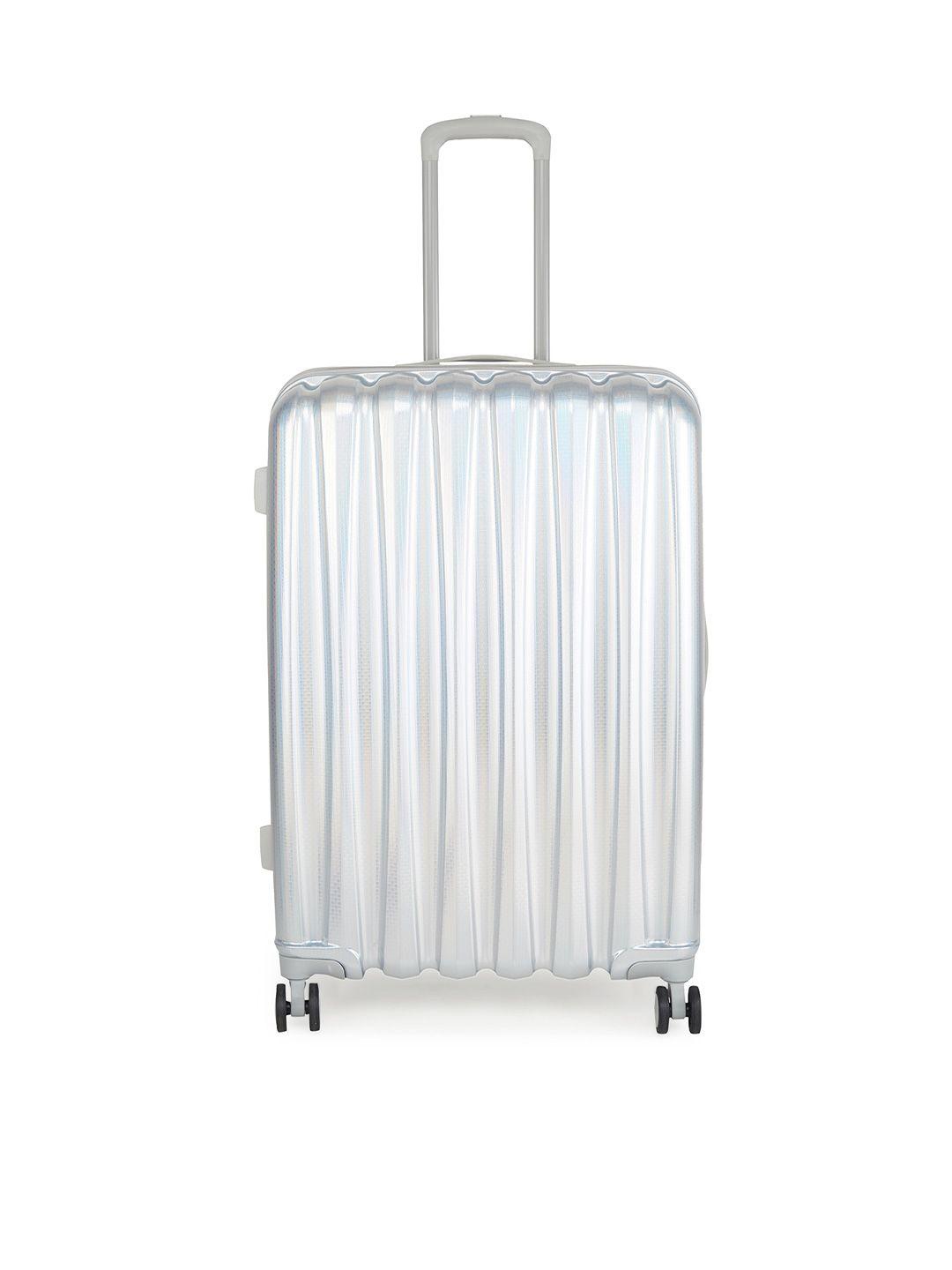 heys silver-toned astro large trolley bag