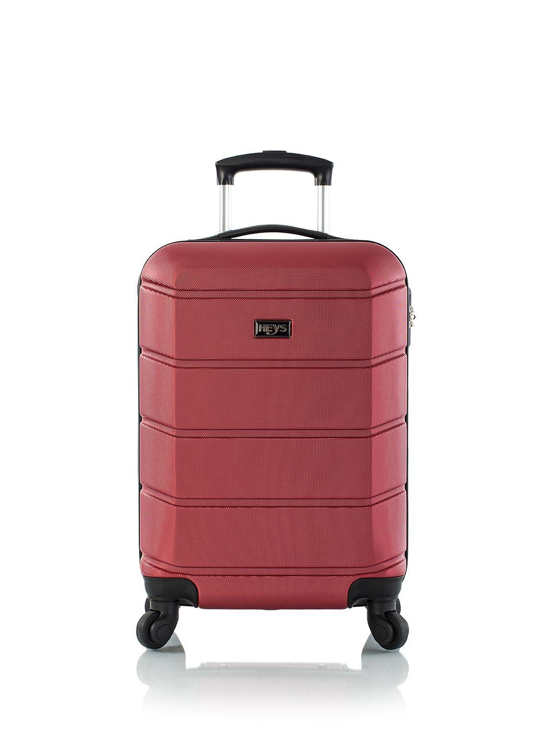 heys textured hard-sided cabin trolley suitcase