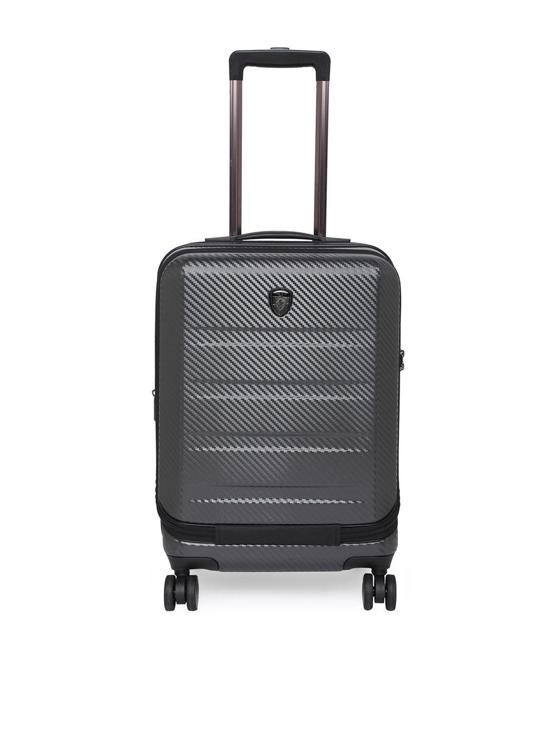 heys unisex charcoal hard case luggage 21" cabin size trolley bag