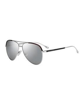 hg 0782/s full-rim polarised rectangular sunglasses