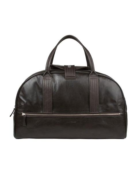hidesign brown medium duffle handbag