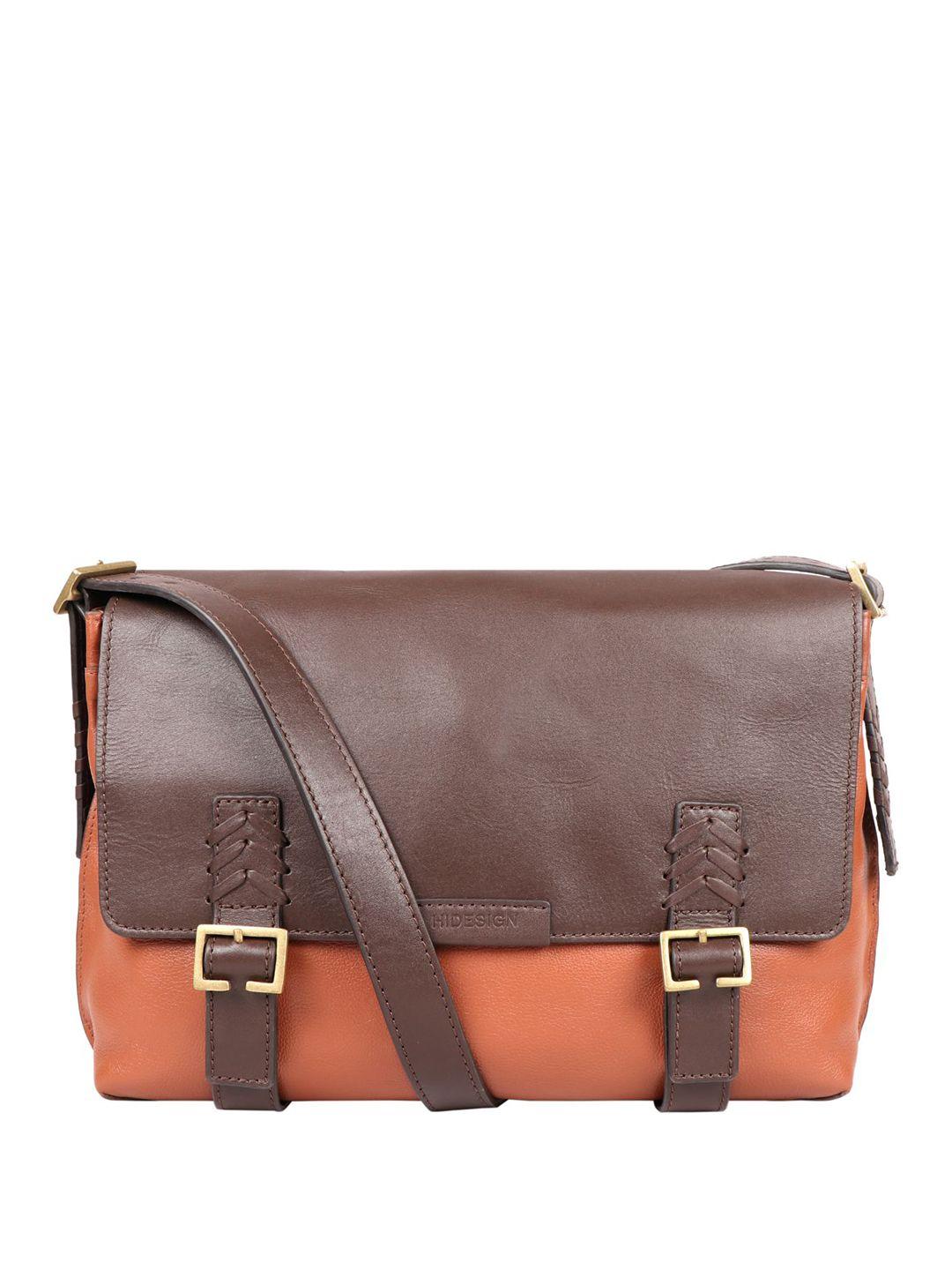 hidesign leather messenger bag