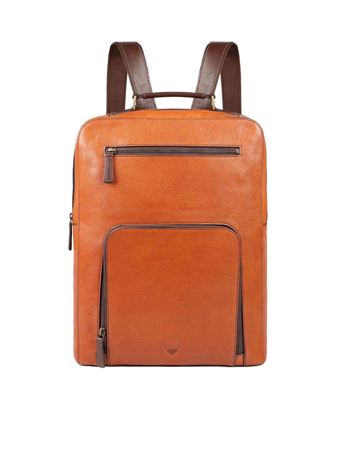 hidesign women tan & brown textured backpack