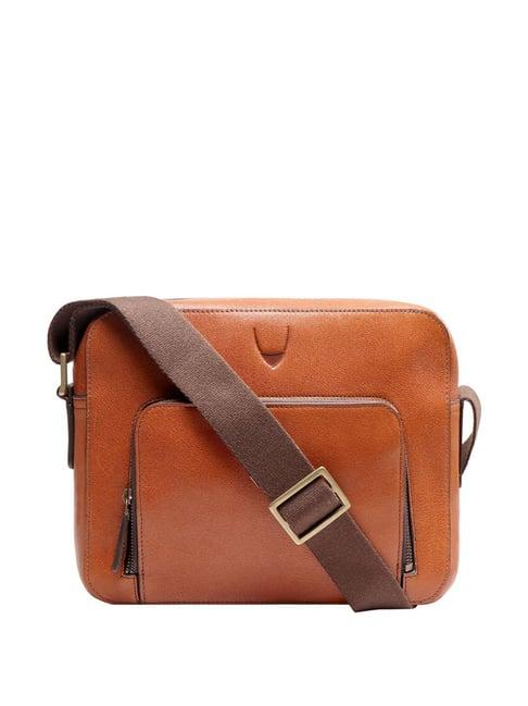 hidesign barcelona 01 tan solid medium cross body bag