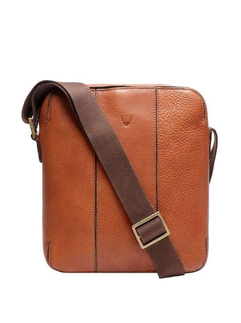 hidesign bawa 01 tan solid medium cross body bag