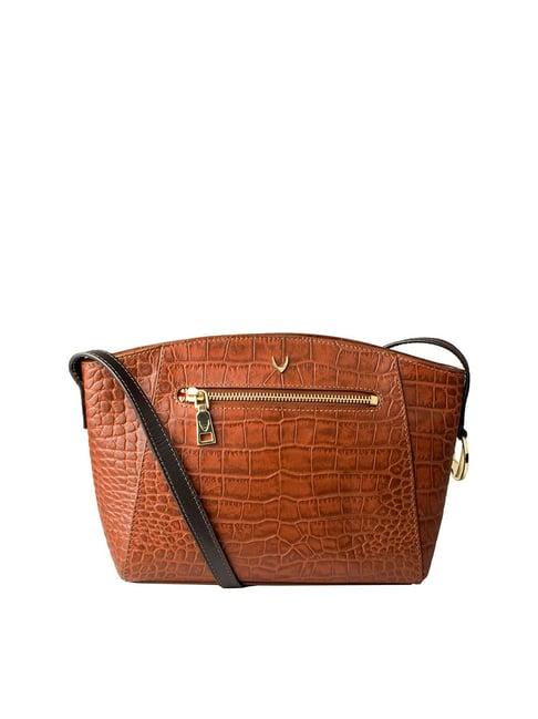 hidesign bonnie tan leather sling bag