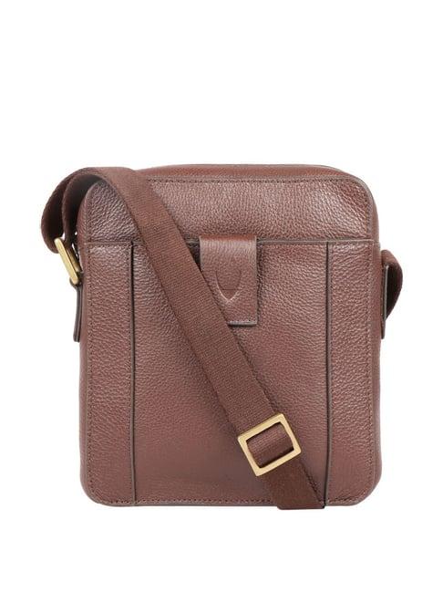 hidesign brick lane 01 brown solid medium cross body bag