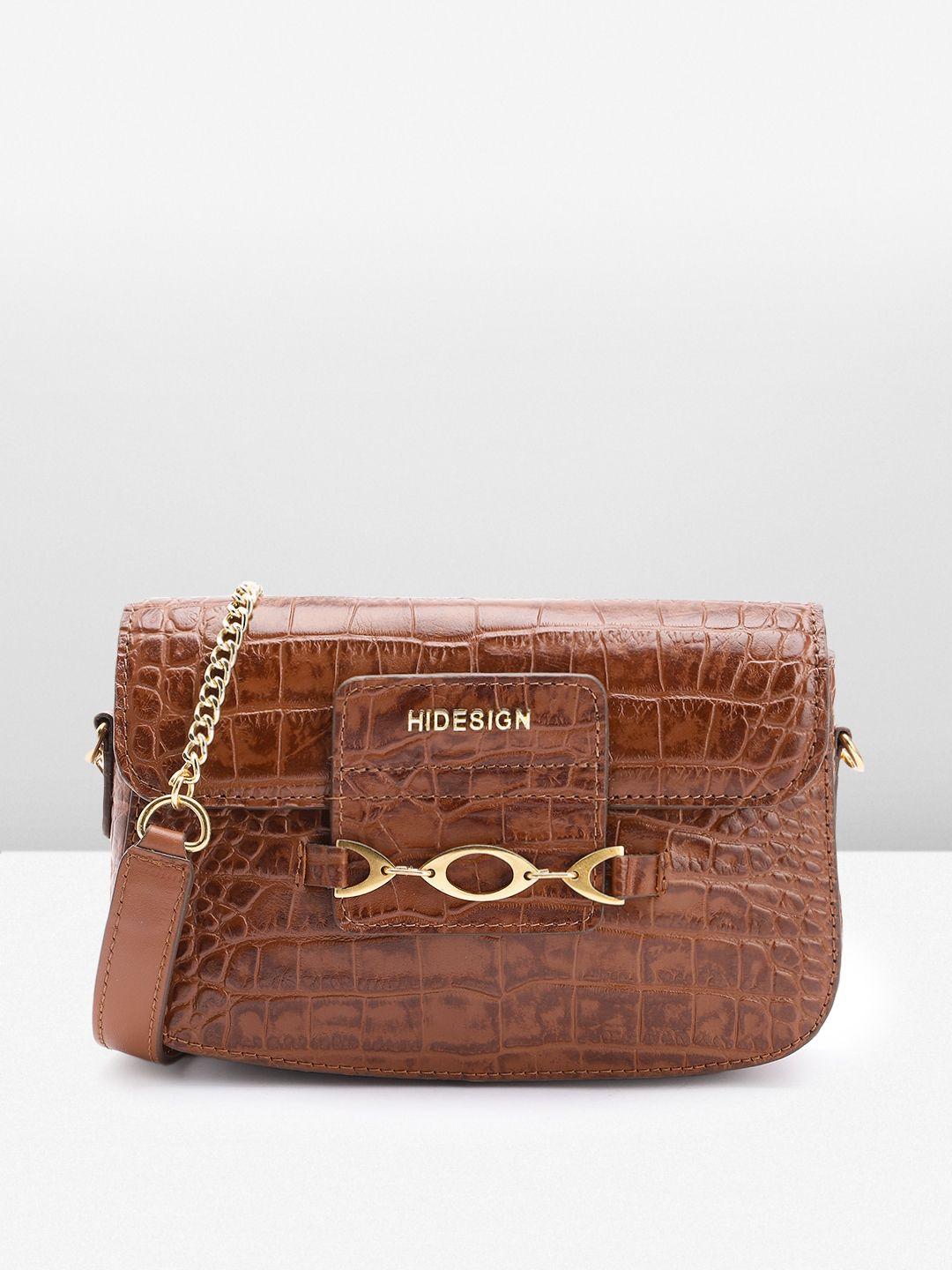 hidesign elena 04 croc textured leather sling bag