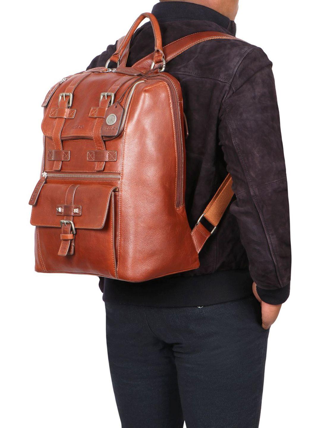 hidesign ergonomic leather backpack
