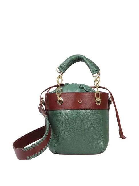 hidesign hipsters green woke 02 solid medium shoulder handbag