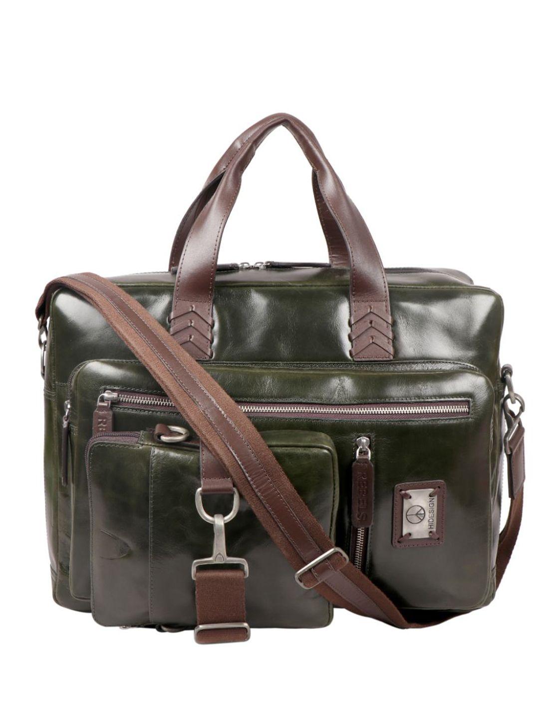 hidesign leather messenger bag