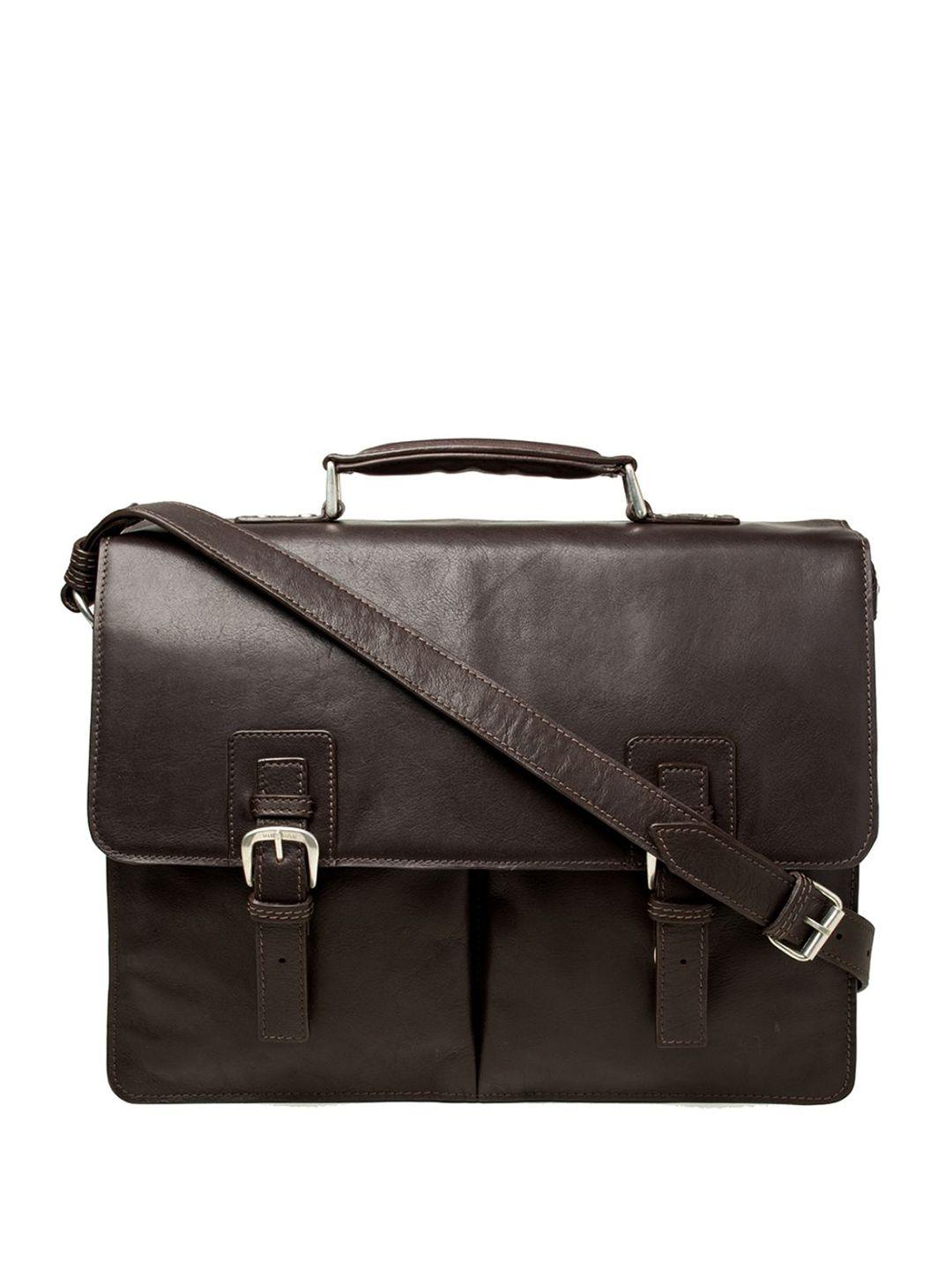 hidesign leather messenger bag