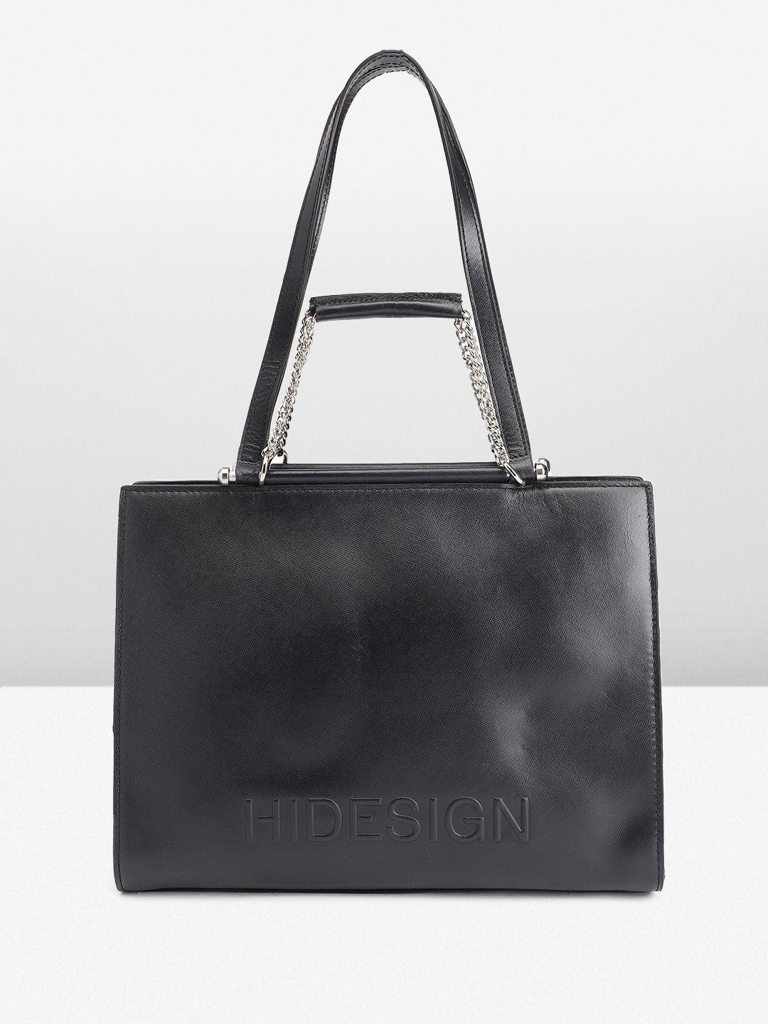 hidesign leather structured shoulder bag