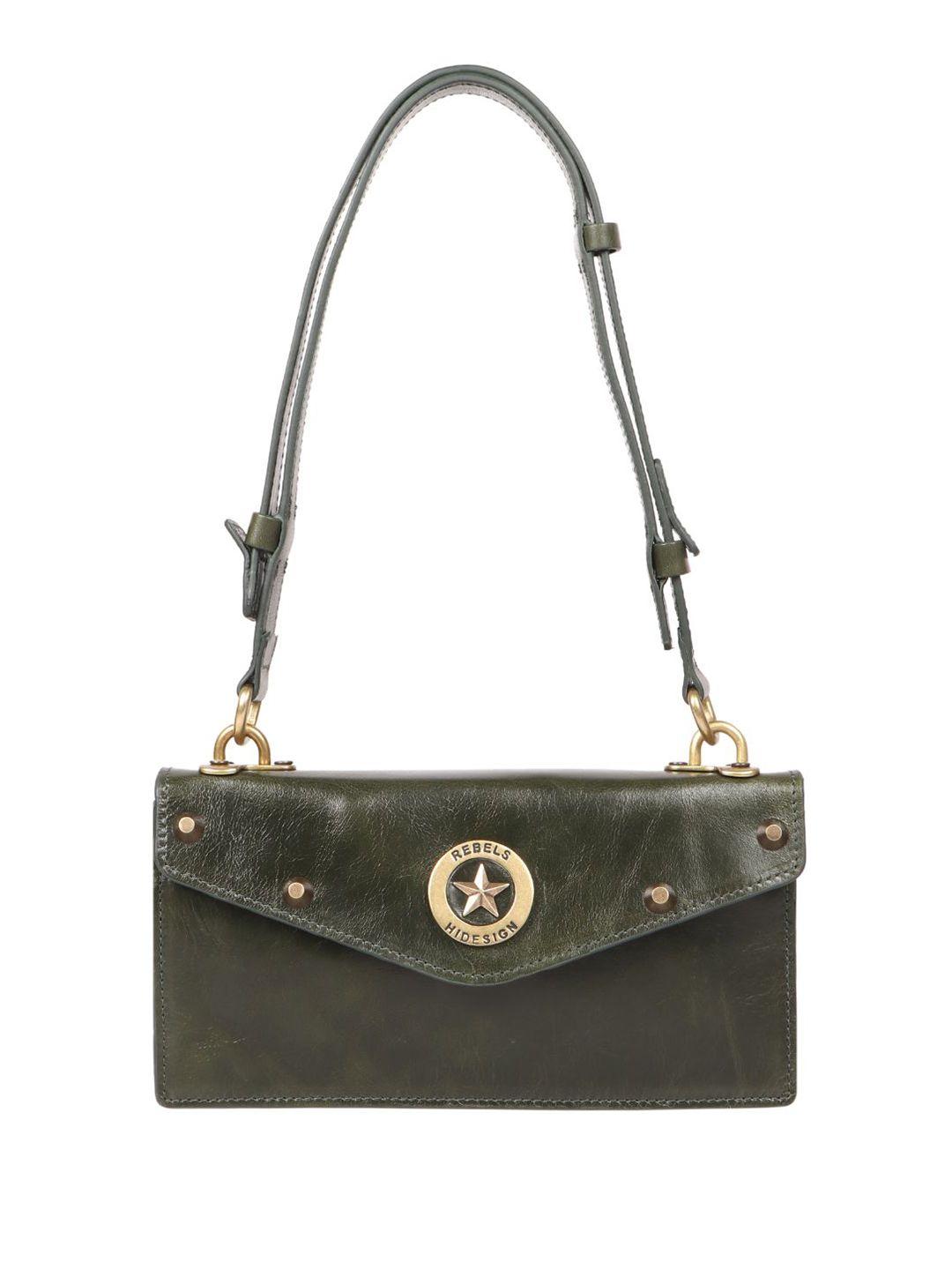 hidesign leather structured sling bag