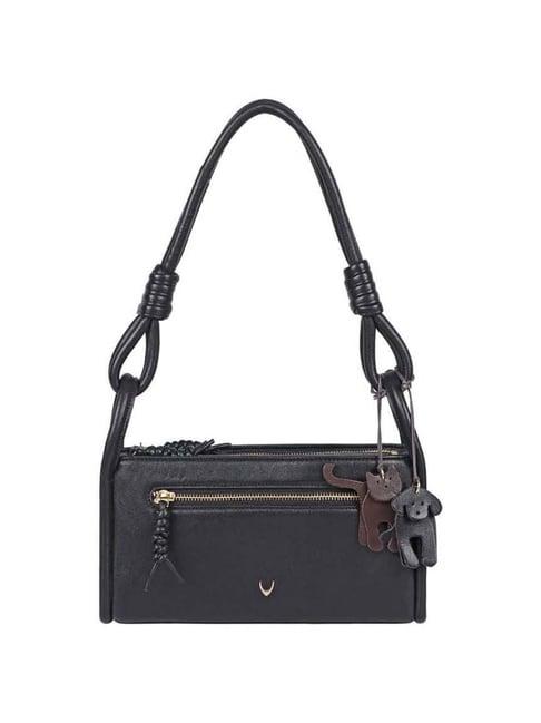 hidesign malasana black solid medium shoulder handbag