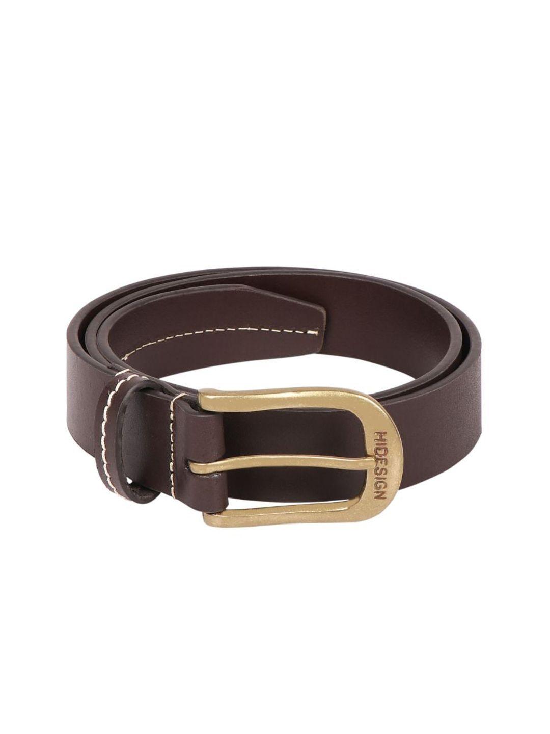 hidesign men brown leather belt