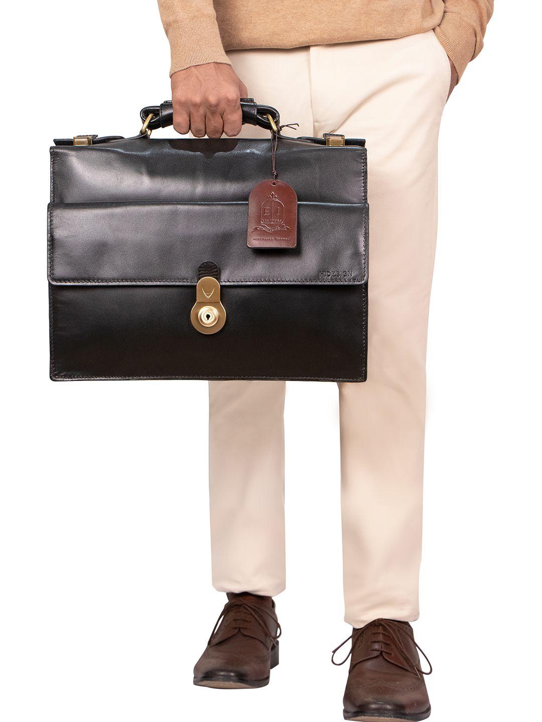 hidesign men leather laptop bag up to 15 inch
