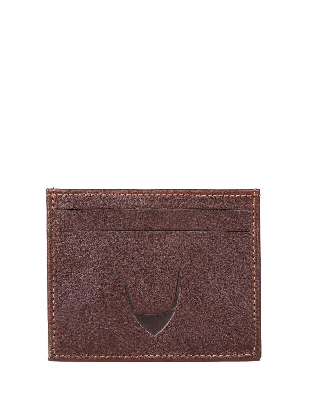 hidesign men leather three fold wallet