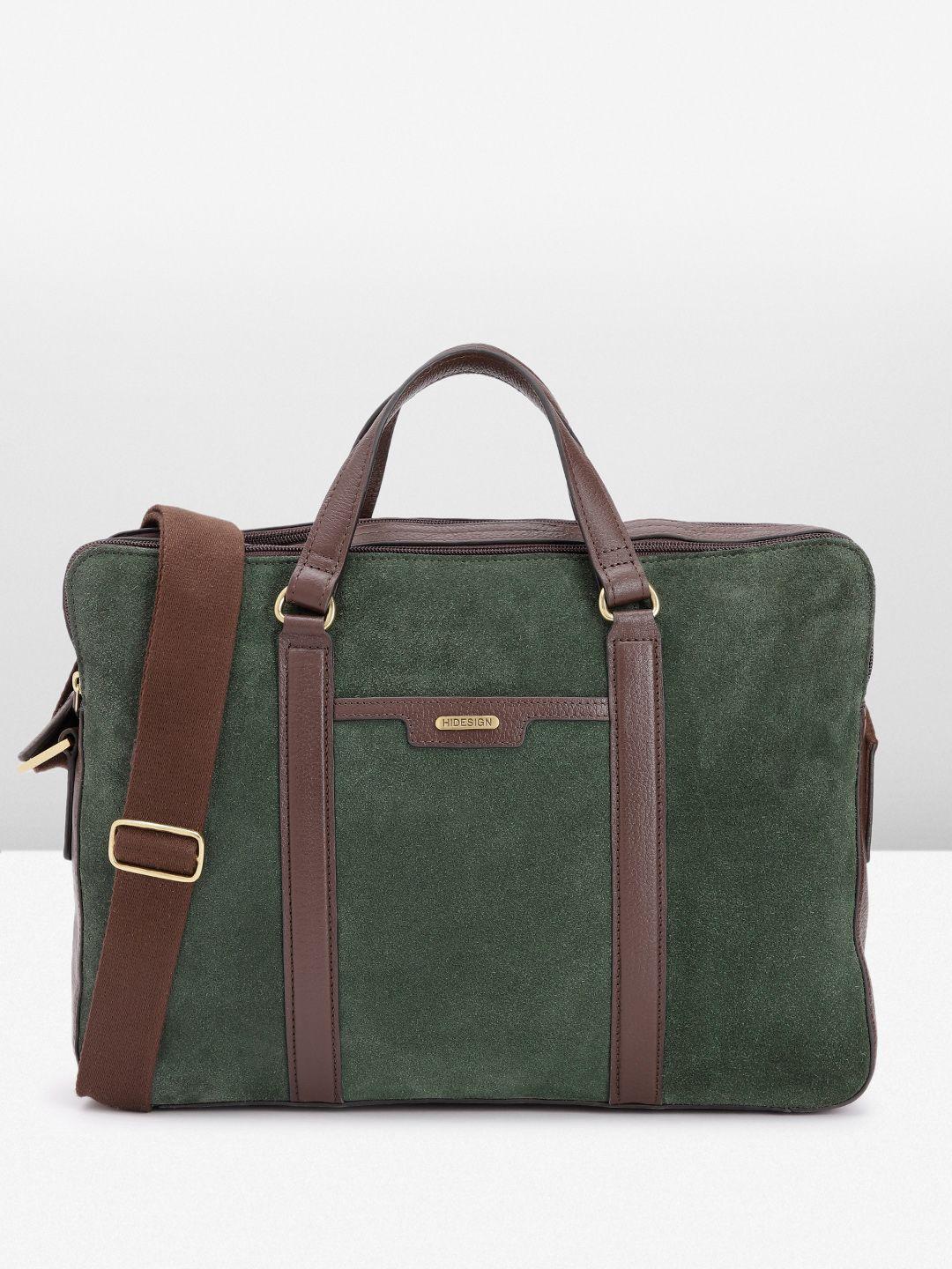 hidesign men solid messenger bag