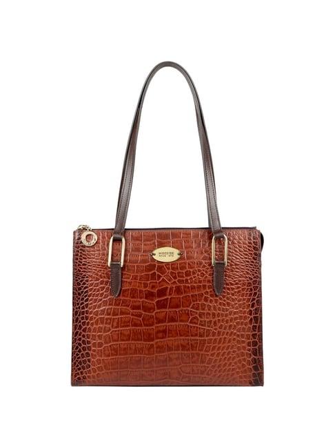 hidesign myntra wlta ex tan textured medium shoulder handbag