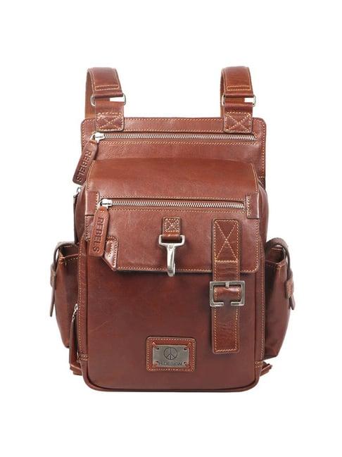 hidesign rebels mao 01 gaucha tan medium backpack