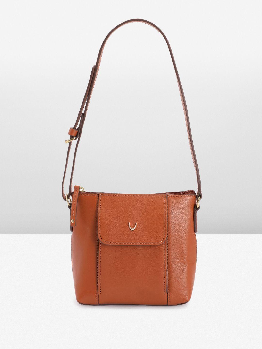 hidesign solid leather structured handheld bag