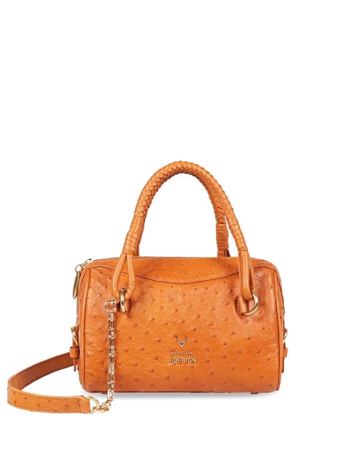 hidesign textured leather structured handheld bag