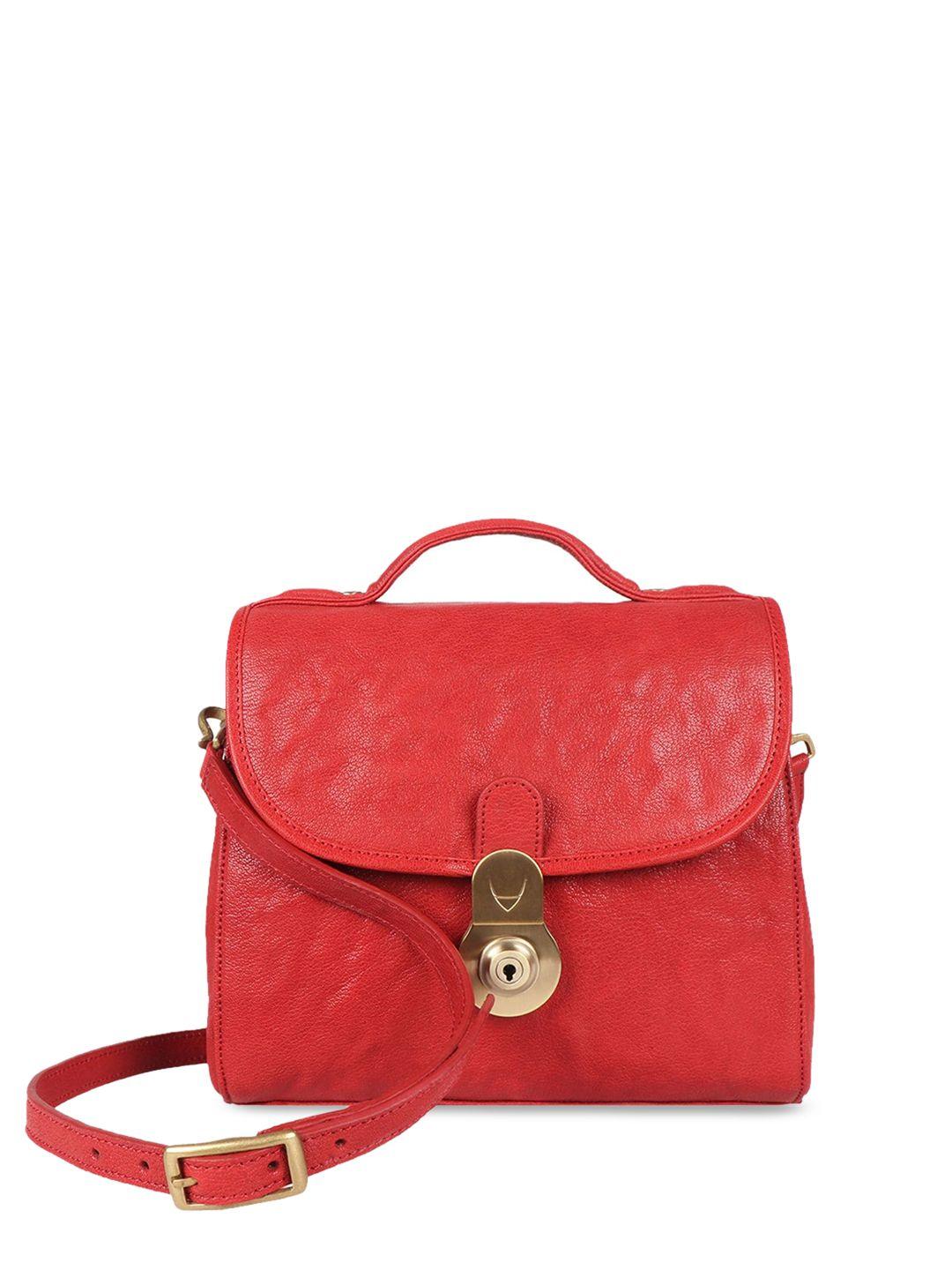 hidesign textured leather structured satchel