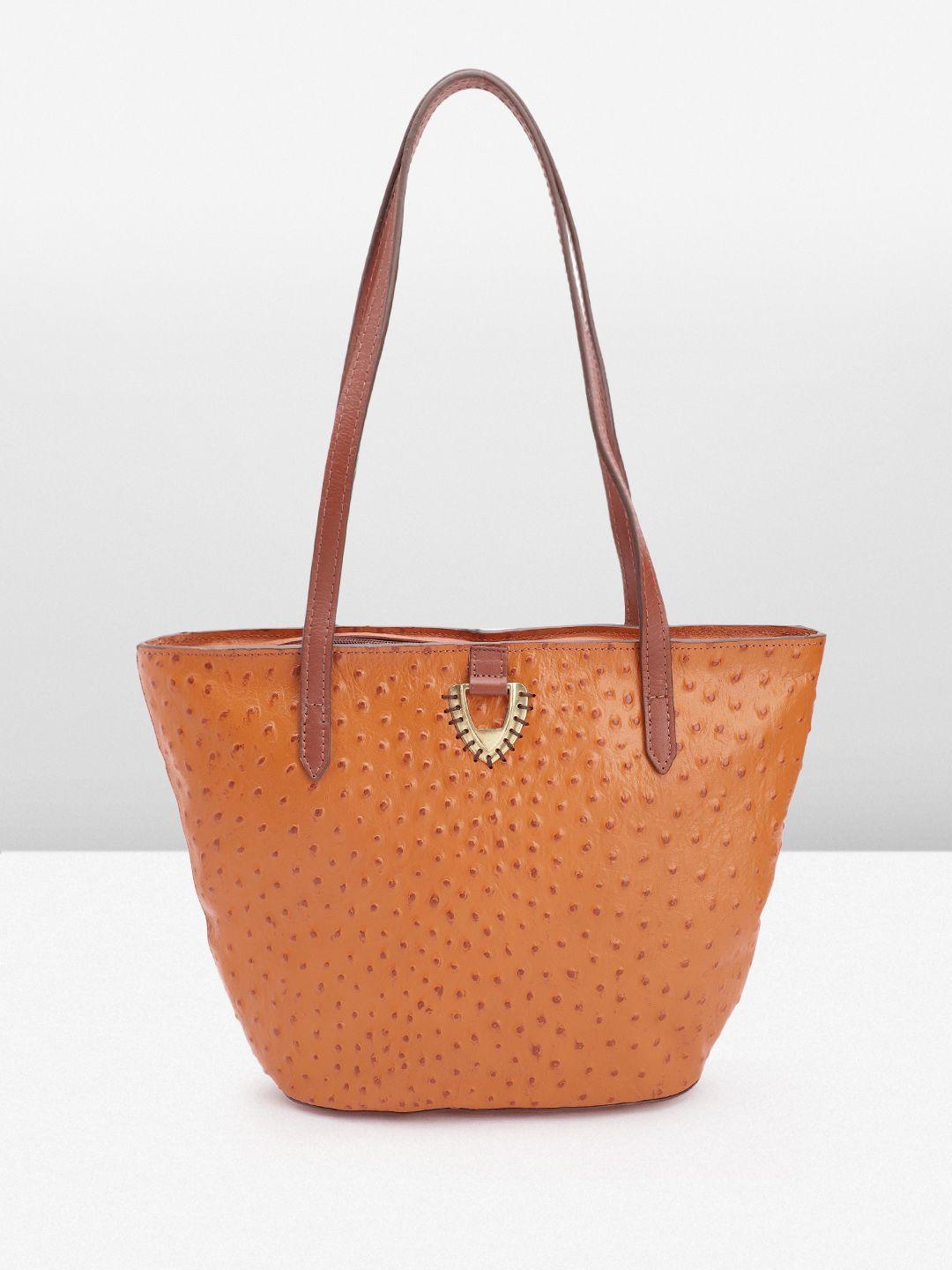 hidesign textured leather structured shoulder bag