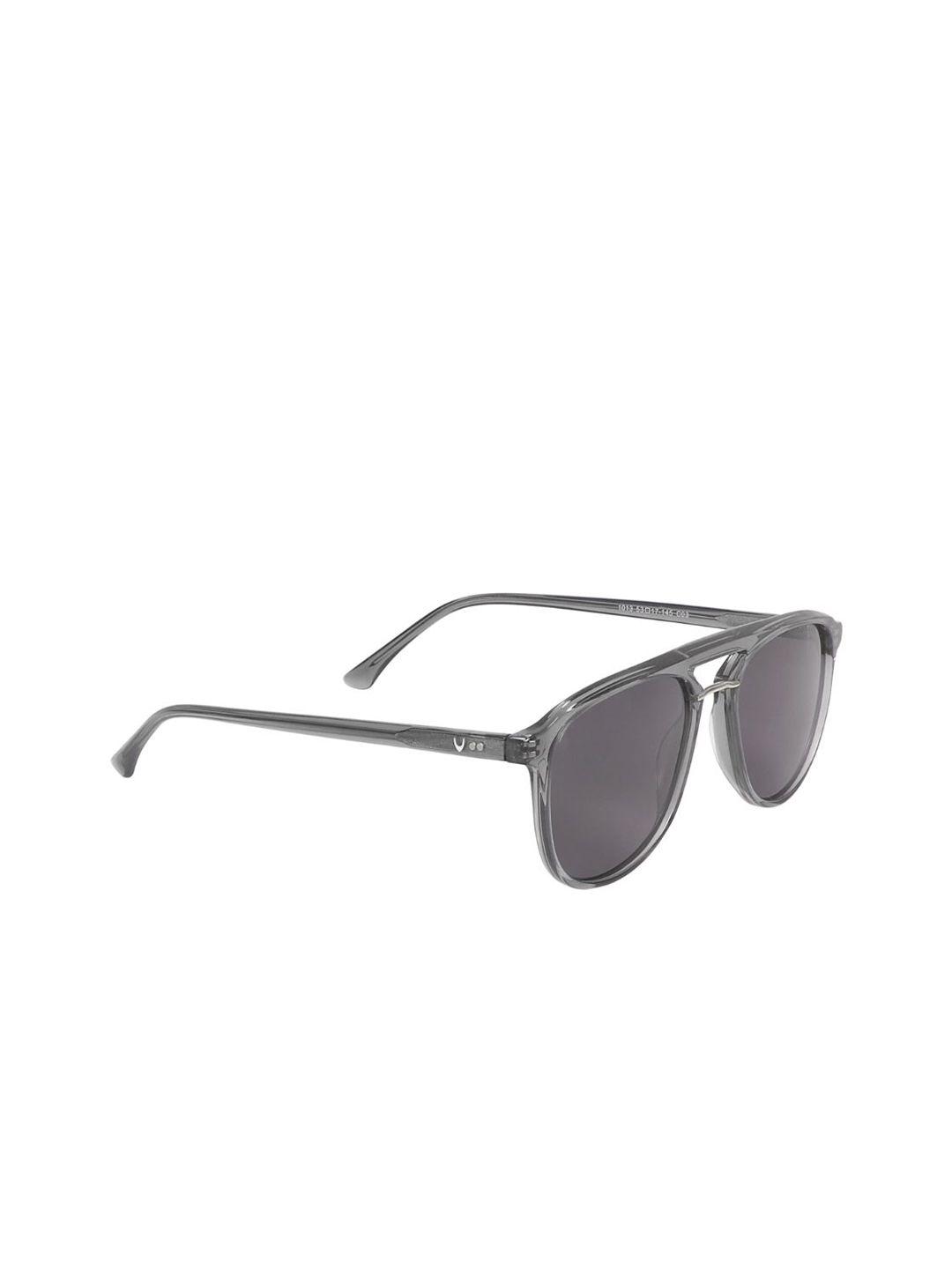 hidesign unisex grey lens & gunmetal-toned sunglasses with uv protected lens - 8903439843625